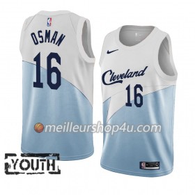 Maillot Basket Enfant Cleveland Cavaliers Cedi Osman 16 2018-19 Nike Bleu Blanc Swingman